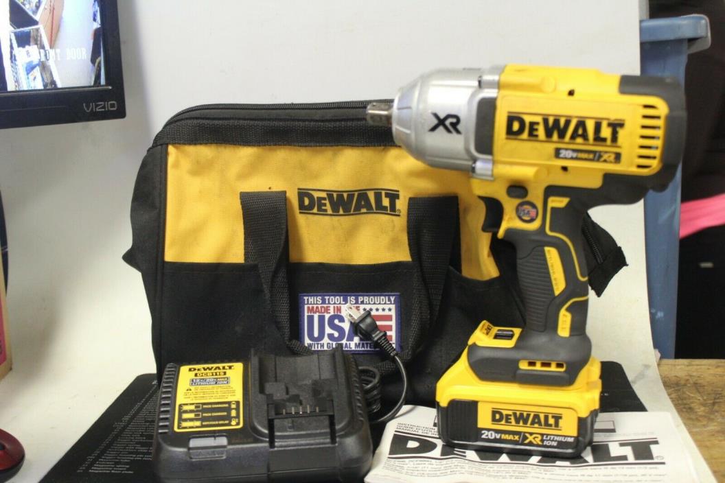DEWALT DCF899 XR 20-volt Max 1/2-in Drive 4 Ah Cordless Impact Wrench Set