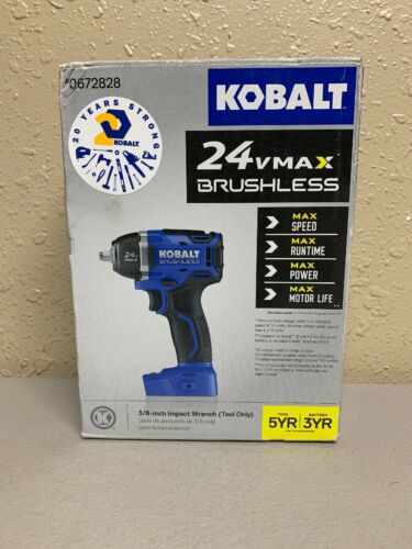 KOBALT KIW3824B-03 24 Volt  3/8” Drive Impact Wrench Brushless Lithiom-Ion NEW
