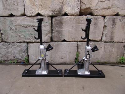 SIMPLEX ALUMINUM JACK ROLL REEL RAILDOAD STANDS MODEL A1029 20 TON #2