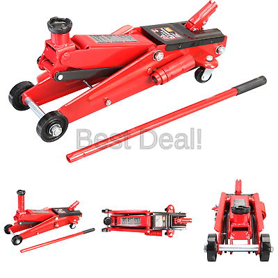 Torin Big Red Hydraulic Trolley Floor Jack: SUV / Extended Height, 3 Ton Capa...