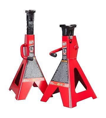 Torin Big Red Steel Jack Stands: 6 Ton Capacity, 1 Pair