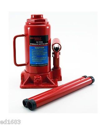 10 Ton Bottle Jack w Adjustable Screw Rod to adjust to Suitable Operating Height