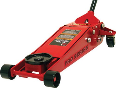 Torin Big Red Low Profile Hydraulic Floor Jack: Dual Piston Pump, 3.5 Ton