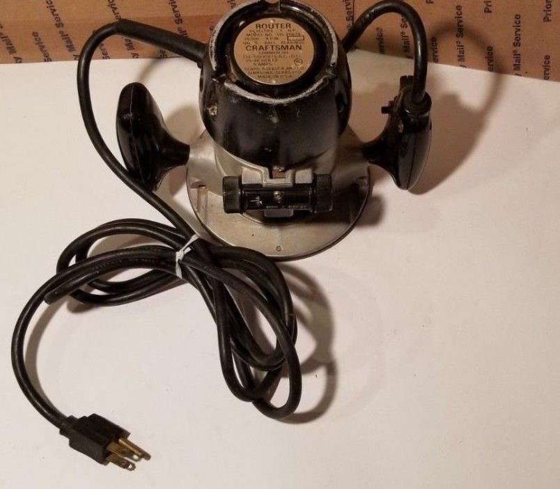 Vintage Craftsman Commercial Router 6 Amp 120V 25000 RPM Model 315.25070 USA