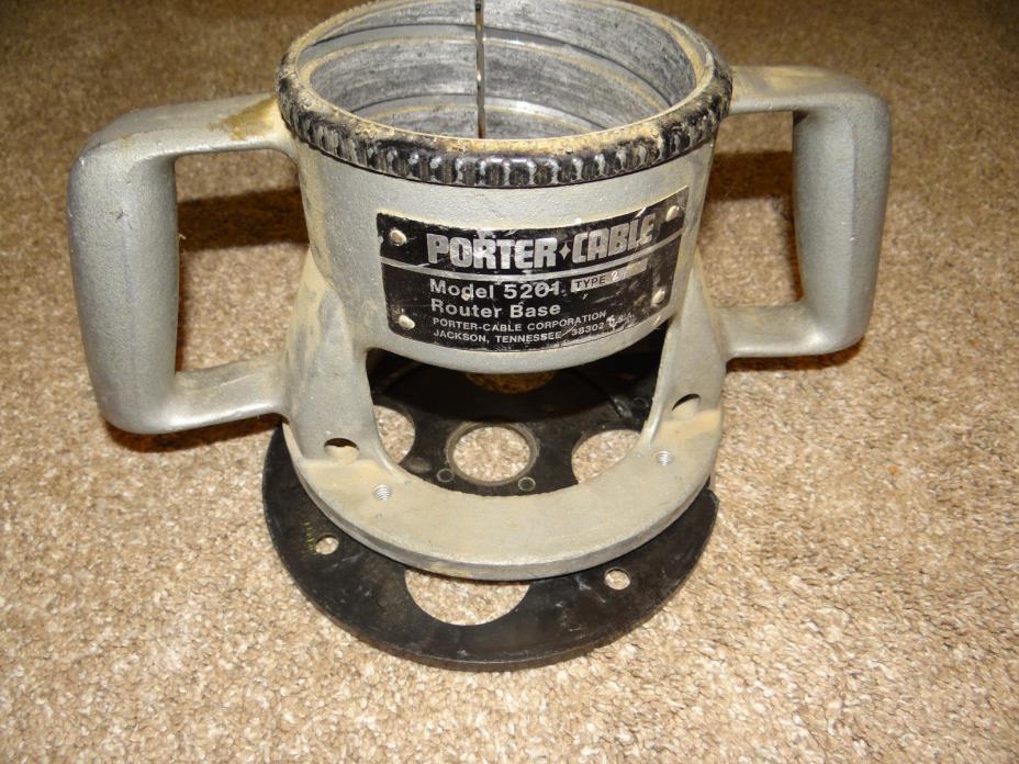 *READ* Porter Cable 5201 Router Base