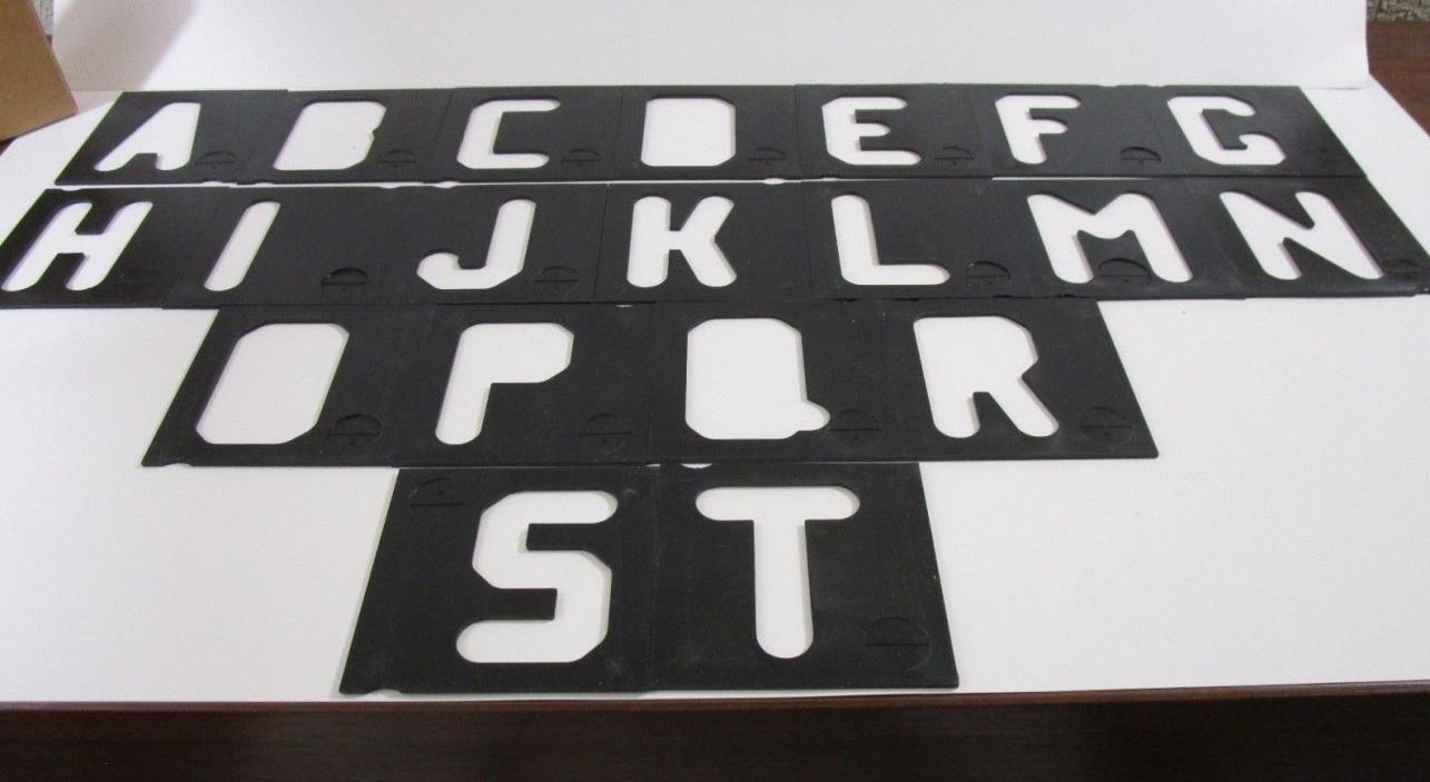 Large Numbers & Letters Router Templates Set Sign Making Pantograph 5/16 bit