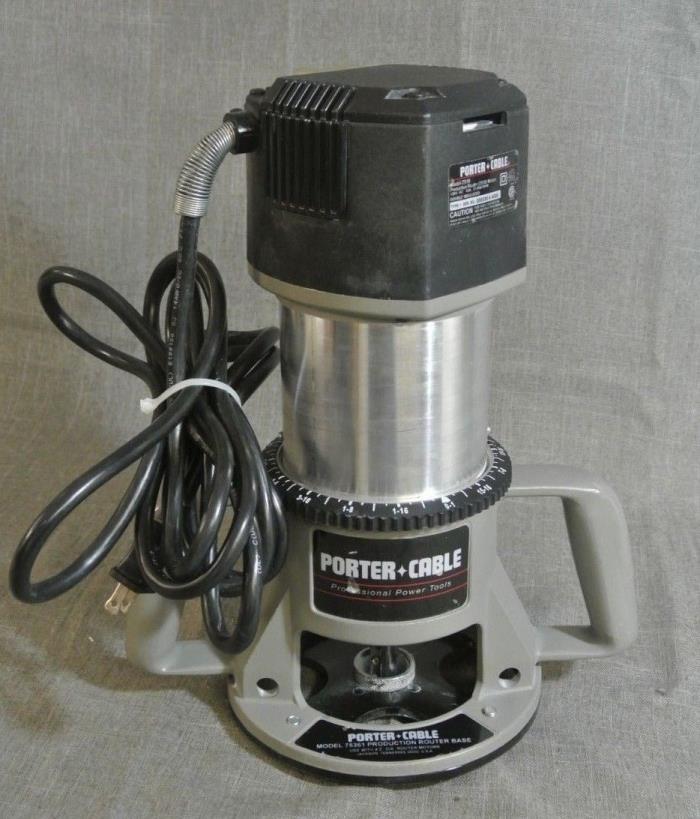 PORTER CABLE 7519 ROUTER W/ ATTACHMENT 75361 BASE (92913-1 H)