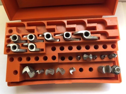 Vintage Sears Craftsman Router Bit Kit 25438 Bits EXCELLENT Condition W/box