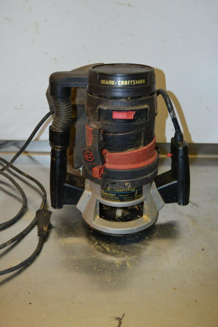 Nice Used 2 hp Craftsman Double Insulated Router 315.174730 variable speed
