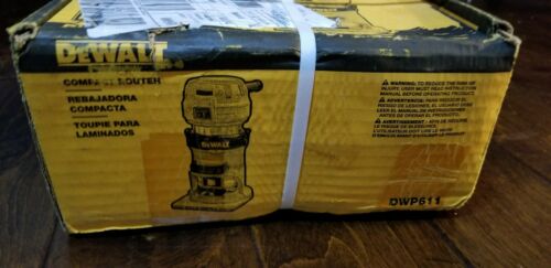 NEW DEWALT DWP611 1-1/4 HP Variable Speed Premium Compact Router with LED DWP611
