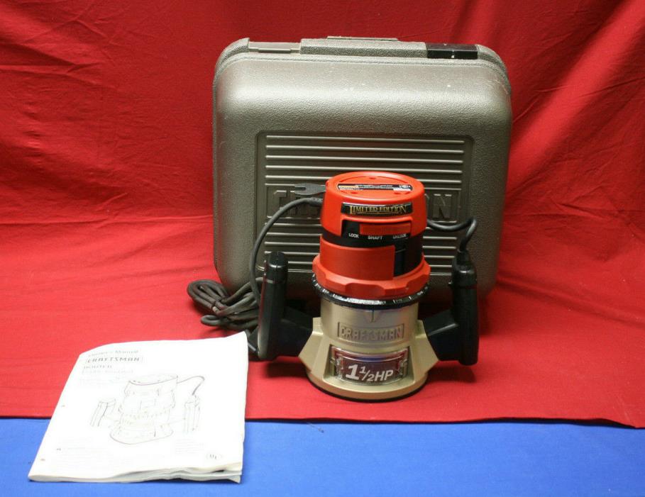 Vintage Sears Craftsman 315.17491 1-1/2 HP Router W/ Hard Case