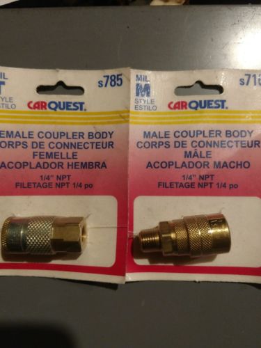 1/4 male and female air hose couplers