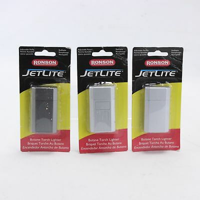 (Lot of 3) Ronson JetLite Refillable Butane Torch Lighters
