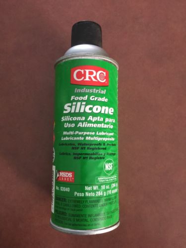 CRC INDUSTRIAL FOOD GRADE SILICONE,PART # 03040,1ea 10 OUNCE CAN