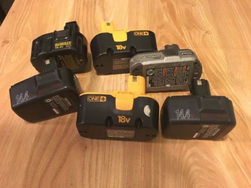 Dead/ Defective Craftsman , Ryobi , Dewalt Drill Battery Lot Do Not Hold Charge