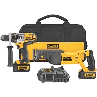 DEWALT DCK292L2 20V MAX* Li-Ion 3.0Ah Hammer Drill Reciprocating Saw Combo
