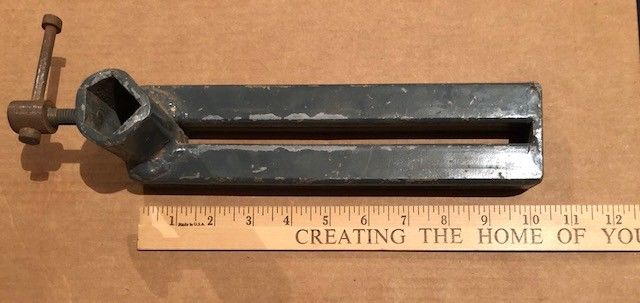 Vintage Large Wood Lathe Tool Rest Banjo For 1