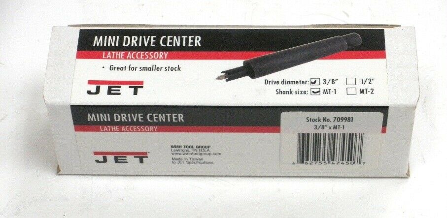 Jet Mini Drive Center MT #1 - Drive Diameter 3/8