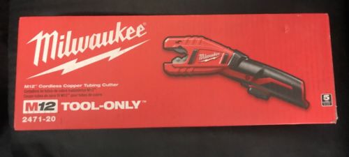 Milwaukee 2471-20 M12  Copper Pipe Cutter Tool Only