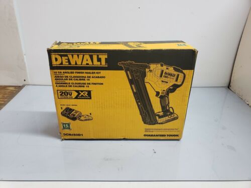 DeWALT DCN650D1 20-Volt MAX XR Brushless 15-GA Cordless Angled Finish Nailer Kit