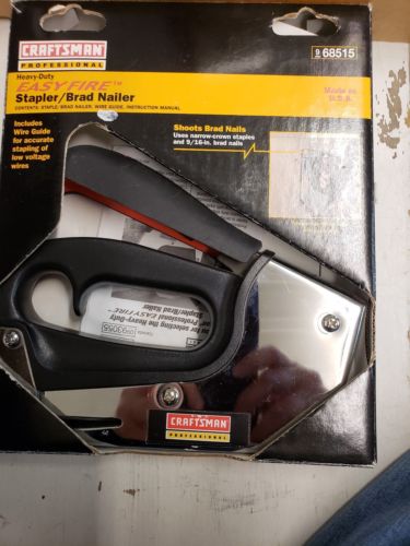 Craftsman Heavy Duty Stapler/Brad Nailer Easy Fire New in Package