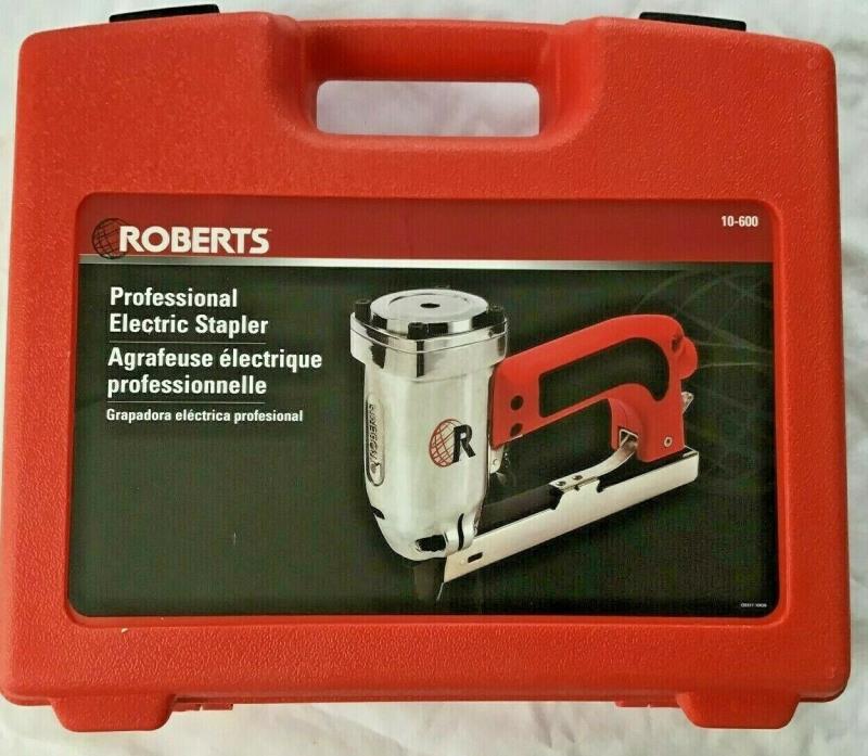 Roberts 10-600 120-Volt 15-Amp Professional Electric Stapler w/ Carrying Case