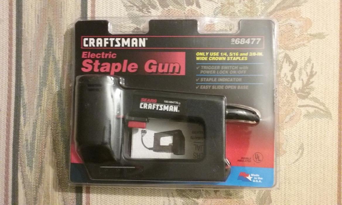 Vintage Sears/Craftsman ELECTRIC STAPLER Model 193.684770 New in Package