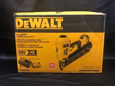 DEWALT DCN962M1 20V MAX XR Brushless Dual Speed Framing Nailer Kit (UD9001585)