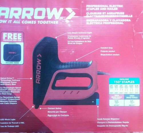 Arrow  Professional Electric Stapler And Nailer With Free Protective Case