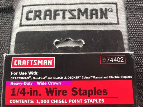 HTF: CRAFTSMAN Duo-Fast Black&Decker 1/4