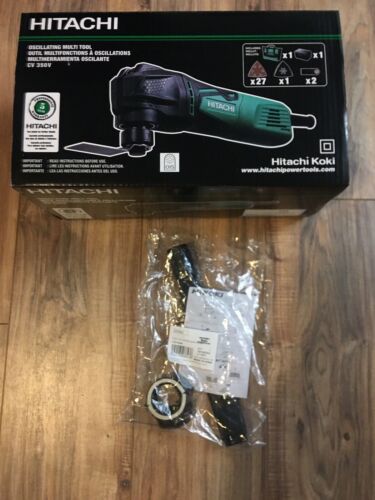 Hitachi CV 350V Corded Oscillating 3.5 Amp Multi Tool Kit W/ Dust Collection New