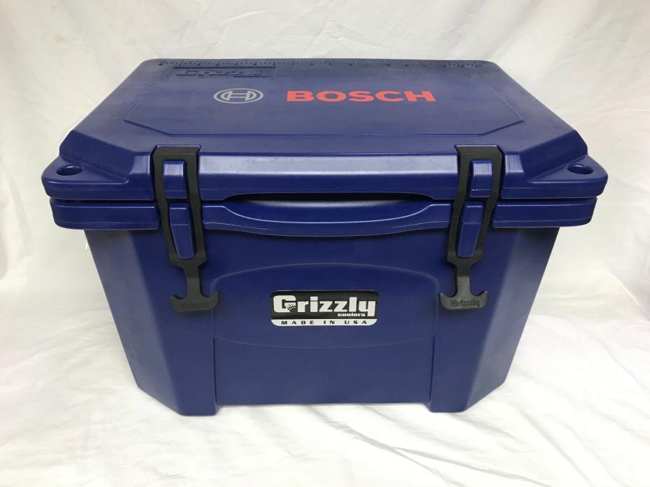 Grizzly Bosch Cooler - 20 Qt Heavy Duty Ice Retention Blue - Camping Job Site