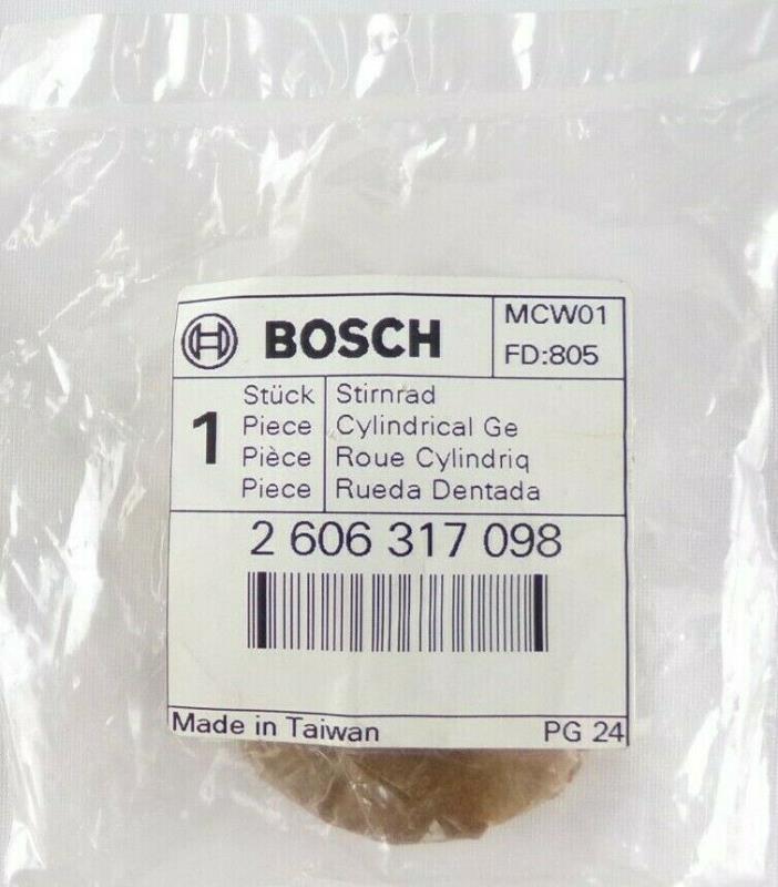 Original Bosch Cylindrical Gear Part # 2 606 317 098, New In Factory Package