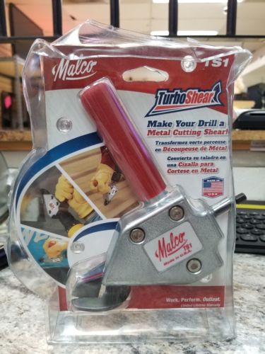 Malco TS1 Turbo Shear Sheet Metal Drill Attachment