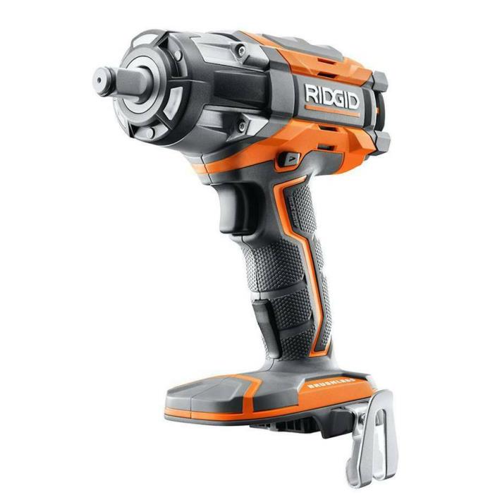 RIDGID 18-Volt Cordless Brushless 1/2 in. Impact Wrench (Tool-Only)