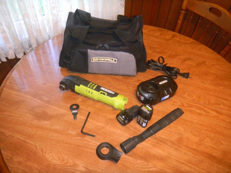 Rockwell SoniCrafter RK2514K2, W/ Batteries, Charger, Bag, & Wrench