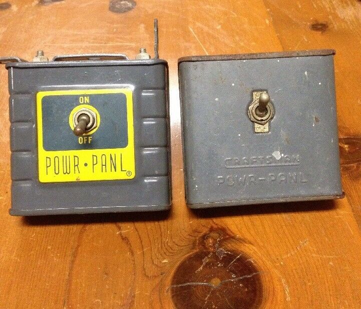 2 VINTAGE SEARS CRAFTSMAN SAW DRILL POWER PANEL POWR PANL SWITCH OUTLET LOT