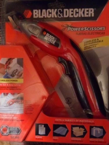 Geninue BLACK & DECKER Power Scissors SZ360 Cordless Rechargeable New In Package