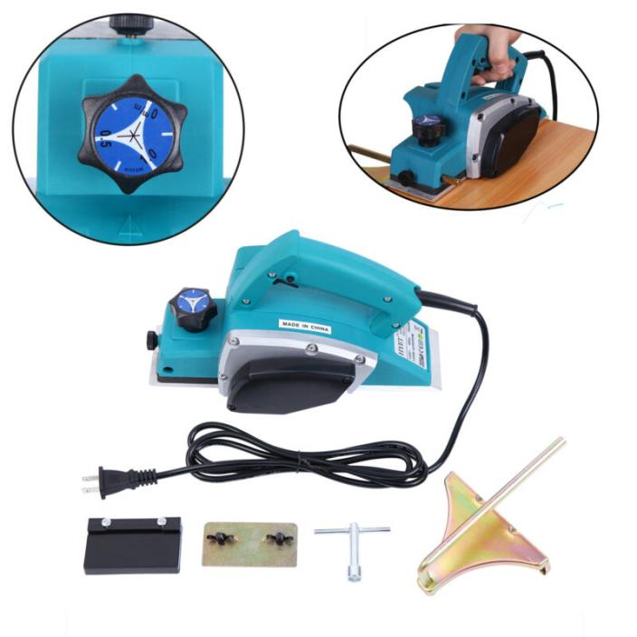 800w Electric Wood Planer Hand Held Woodworking Furniture Power Tool 11000PRM