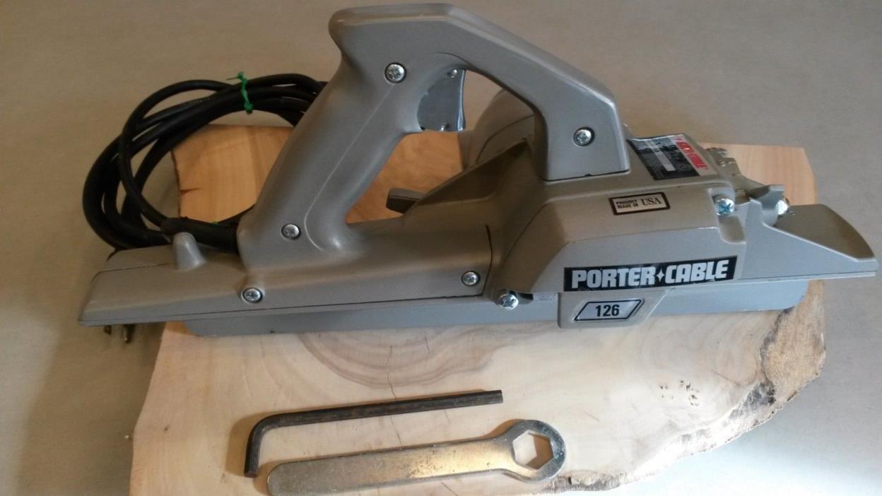 Porter Cable 126 Planer w/Tool Box.  Very Clean Porta Plane.  Type 3