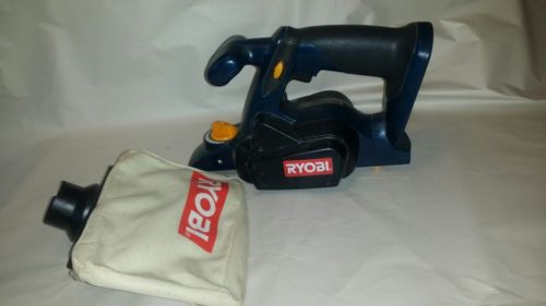 Ryobi 18v Cordless Planer P610 w/ dust bag used free shipping