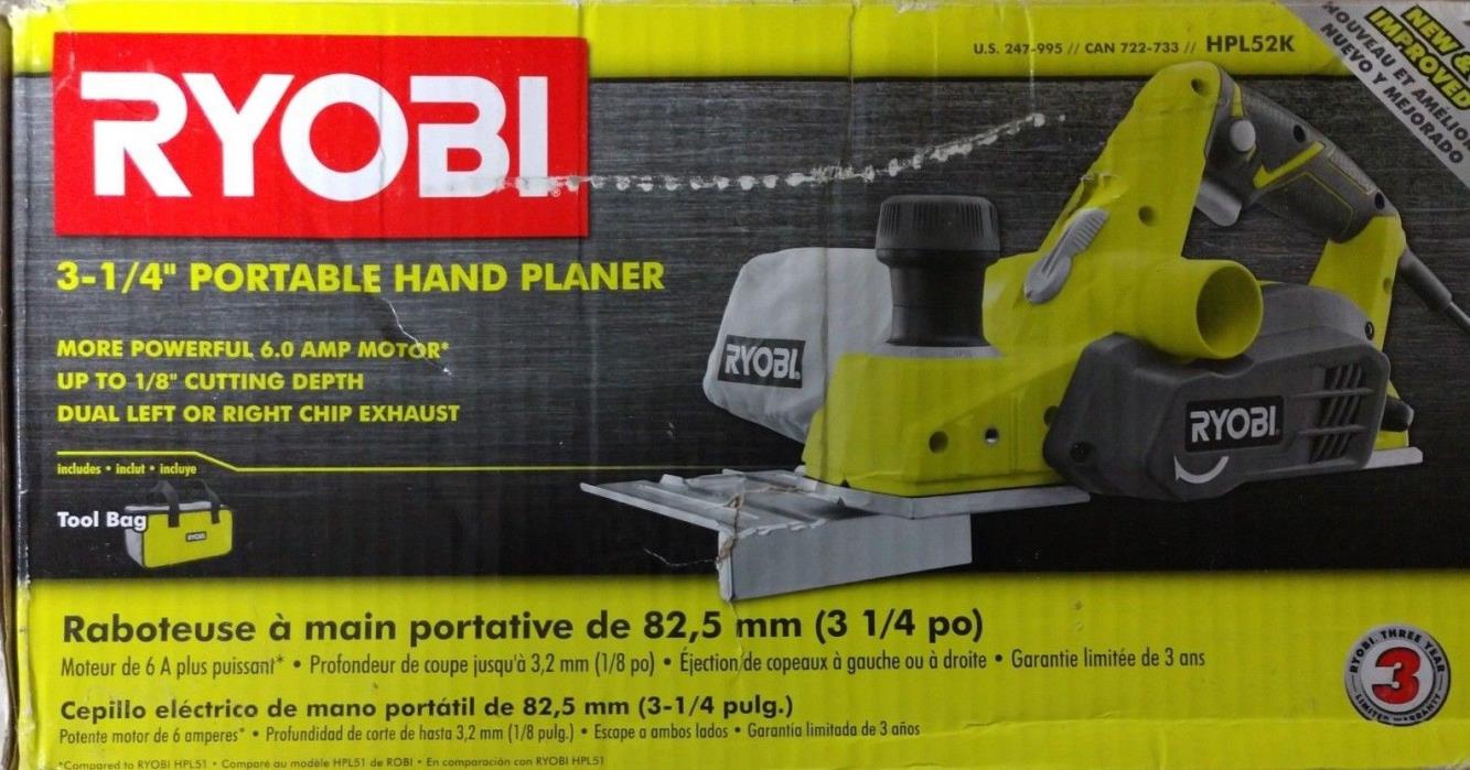RYOBI 3 1/4 In. 6 Amp Hand Planer Model# HPL52K