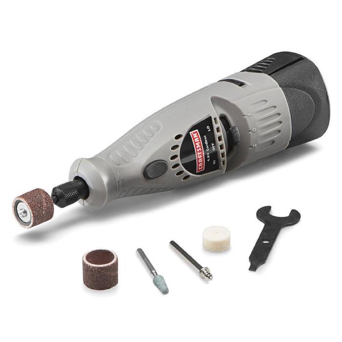 RARE NEW Craftsman 2 Speed 4.8 V Cordless Rotary Tool & 5-Access w/Bat & Charger