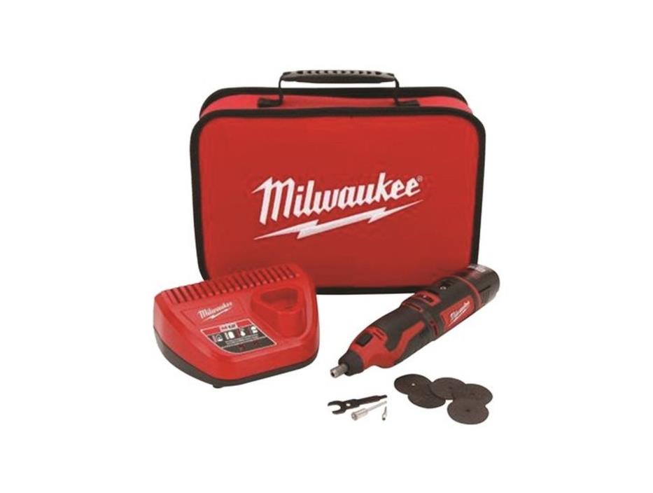 Milwaukee 2460-21 Rotary Tool Kit 12-V Lithium-Ion Cordless New in Box