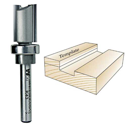 WHITESIDE #K43 KELLER TEMPLATE BIT - 1/4