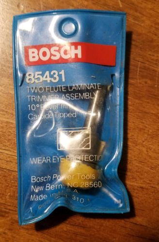 Bosch 85431 Router Bit two flute laminate trimmer assembly 10 bevel tip carbide