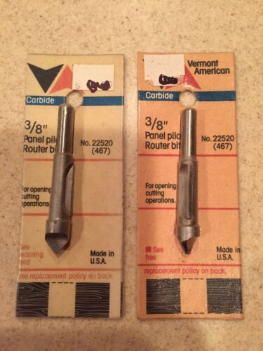 New 3/8” Panel Pilot Router Bit No 22520