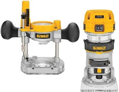 Compact Router Fixed Plunge Base Dewalt Woodworking Wood Variable Speed Tool