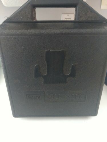 Vintage Sears Craftsman Router Case Black Hard Plastic Snap Close Part # 9-1458