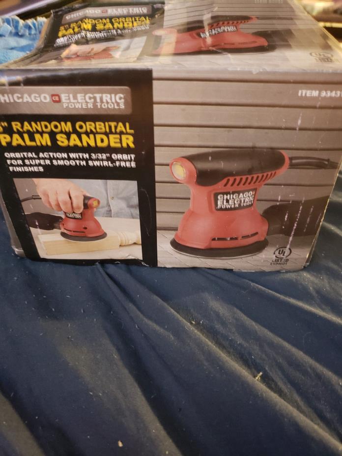 Chicago Electric power tools Palm round 5'' sander brand new in box